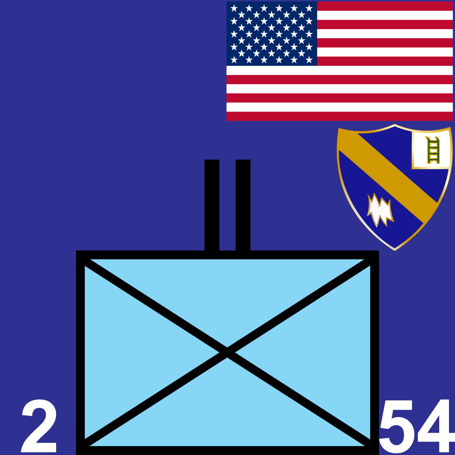 2nd Battalion, 54th Infantry marker